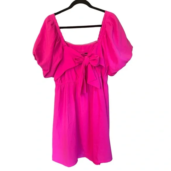 Sugar Lips Marion Hot Pink Babydoll Dress Size Extra Large (XL) - Picture 4 of 9